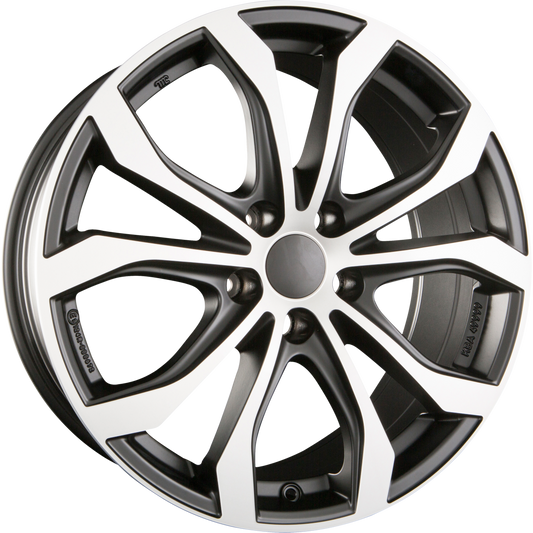 Alutec W10X Racing-Schwarz Frontpoliert Alufelge 9x20 Zoll ET35 LK 5x112 ML66.5 – Bild 2