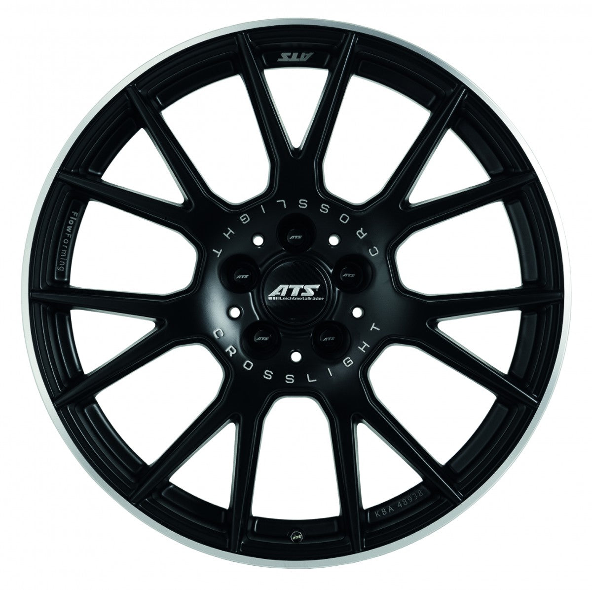 ATS Crosslight racing-schwarz hornpoliert 8.5x19 ET38 - LK5/114.3 ML75.1