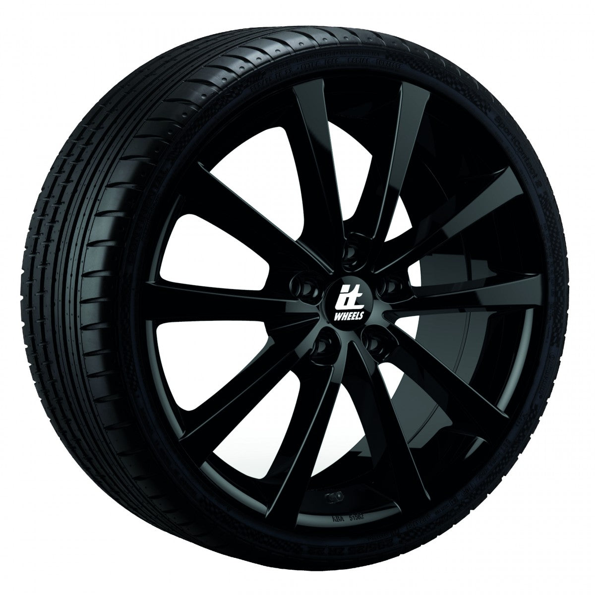 itWheels Alice gloss black Alufelge 7.5x18 Zoll ET35 LK 5x112 ML66.5 – Bild 3