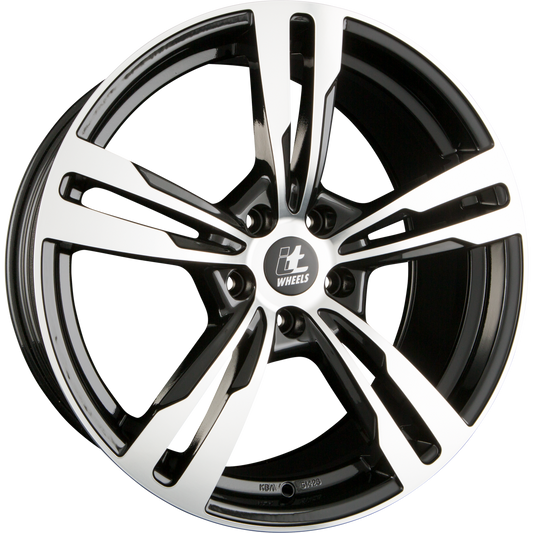 itWheels Anna Glanzschwarz Poliert Alufelge 8.5x20 Zoll ET45 LK 5x112 ML66.5 – Bild 2