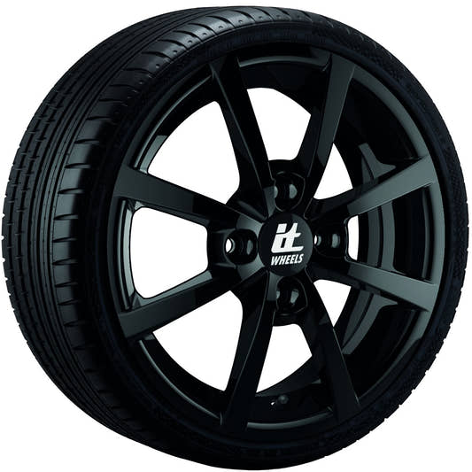 itWheels Alisia Glanzschwarz Alufelge 6.5x16 Zoll ET20 LK 4x108 ML65.1 – Bild 2