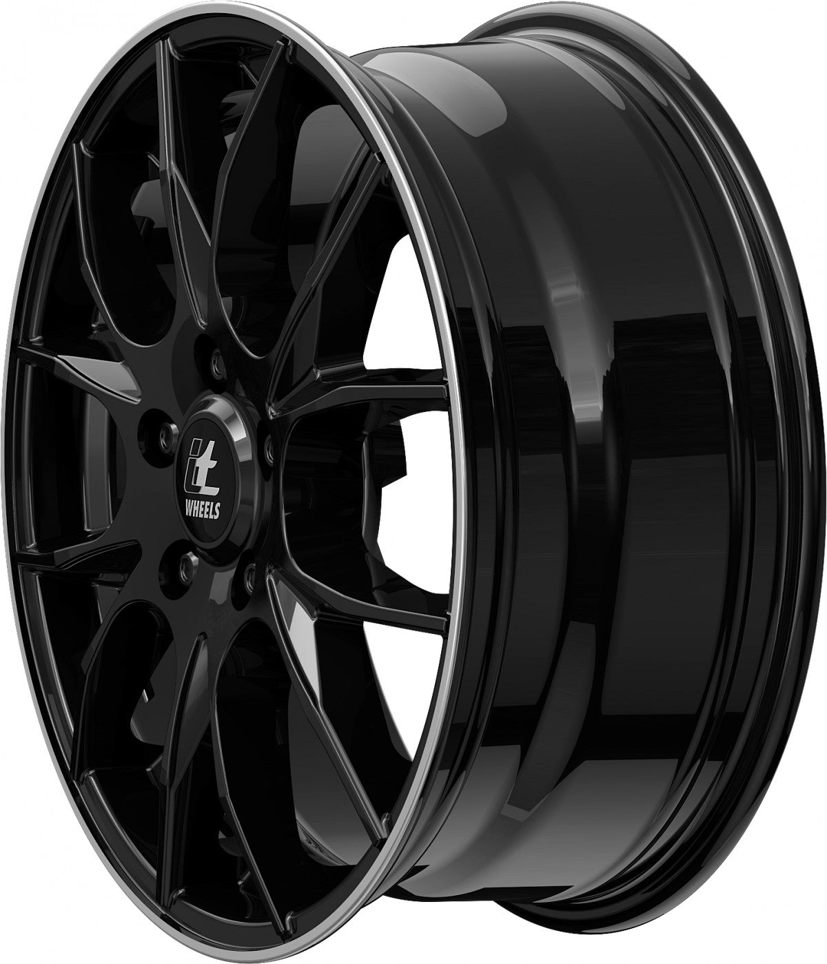 itWheels Kira gloss black polished lip Alufelge 7.5x18 Zoll ET45 LK 4x100 ML63.3 – Bild 10