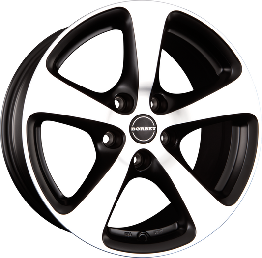 Borbet CC Black Polished Matt Alufelge 8x17 Zoll ET20 LK 5x120 ML72.5 – Bild 2