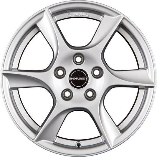 Borbet TL brilliant silver 6-Speiche 7.5x16 ET37 - LK5/112 ML66.5