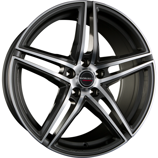 Borbet XRT Graphite Polished Alufelge 8.5x19 Zoll ET40 LK 5x108 ML72.5 – Bild 2