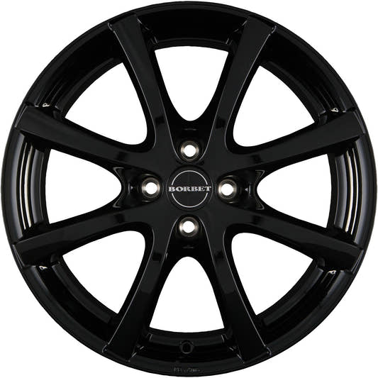 Borbet LV4 black glossy 7x16 ET25 - LK4/108 ML65.1