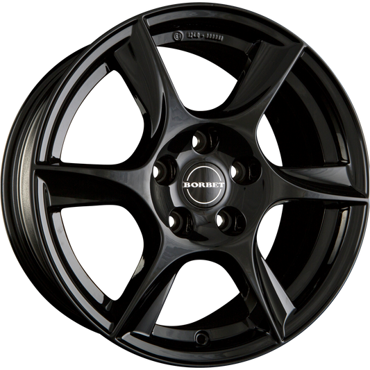 Borbet TL Black Glossy Alufelge 7x16 Zoll ET39 LK 5x112 ML66.6 – Bild 2