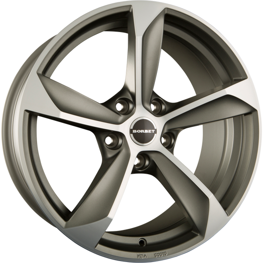 Borbet S Graphite Polished Matt Alufelge 8x17 Zoll ET40 LK 5x114.3 ML72.6 – Bild 2