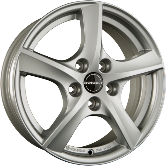 Borbet TL Brilliant Silver Alufelge 7x17 Zoll ET42 LK 5x105 ML56.6 – Bild 2