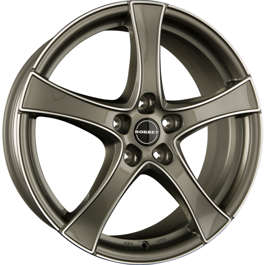Borbet F2 Graphite Polished Alufelge 7.5x18 Zoll ET52 LK 5x112 ML66.6 – Bild 2