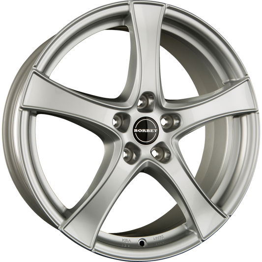 Borbet F2 Brilliant Silver Alufelge 7.5x18 Zoll ET52 LK 5x112 ML66.6 – Bild 2