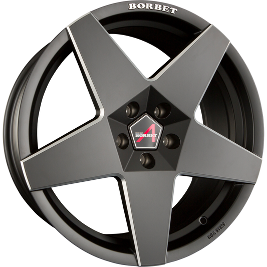 Borbet A Black Matt Alufelge 8.5x19 Zoll ET45 LK 5x112 ML57.1 – Bild 2