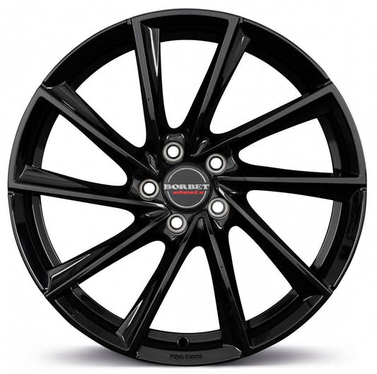 Borbet VTX black glossy 8x18 ET38 - LK5/115 ML70.27