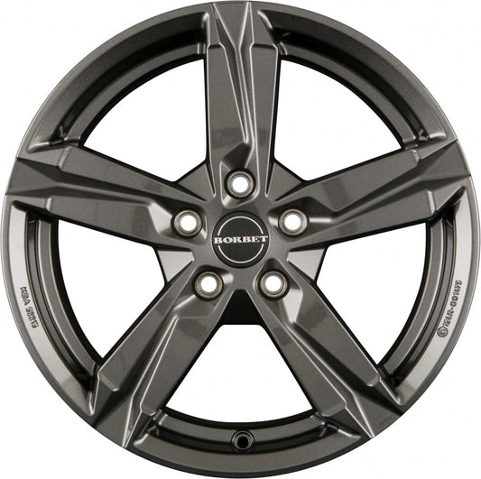 Borbet T10 mistral anthracite 6x15 ET40 - LK5/100 ML57.1