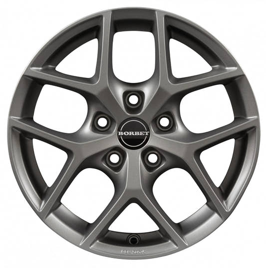 Borbet Y titan matt Alufelge 7x17 Zoll ET45 LK 5x100 ML57.1 – Bild 2