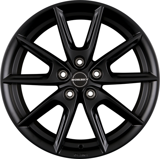 Borbet LX Black Matt Alufelge 8x18 Zoll ET48 LK 5x112 ML66.6 – Bild 2