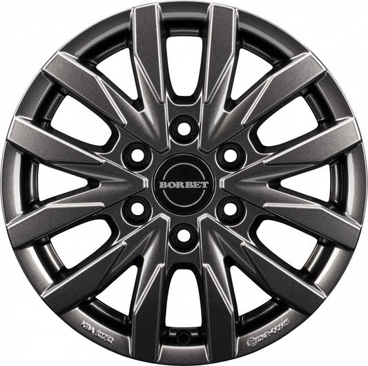 Borbet CW6 mistral anthracite glossy 6.5x16 ET54 - LK6/130 ML84.1