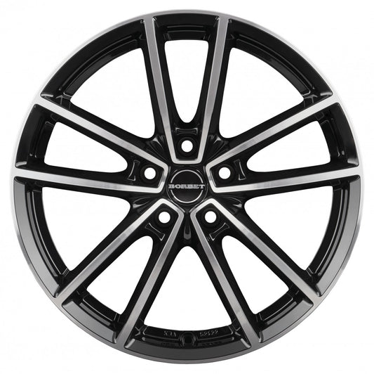 Borbet W black polished glossy 8x18 ET48 - LK5/112 ML66.6