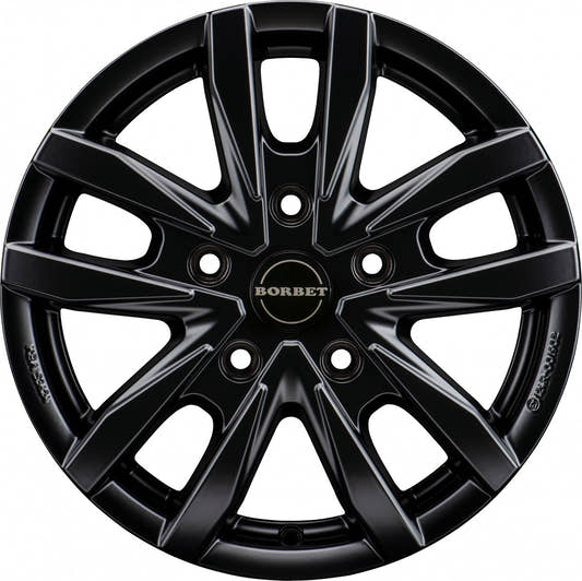 Borbet CW5 black matt 6x16 ET68 - LK5/118 ML71.1