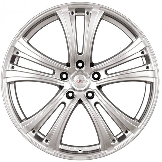Axxion AX4 chrom silber lackiert Alufelge 8.5x19 Zoll ET45 LK 5x120 ML74.1 – Bild 2