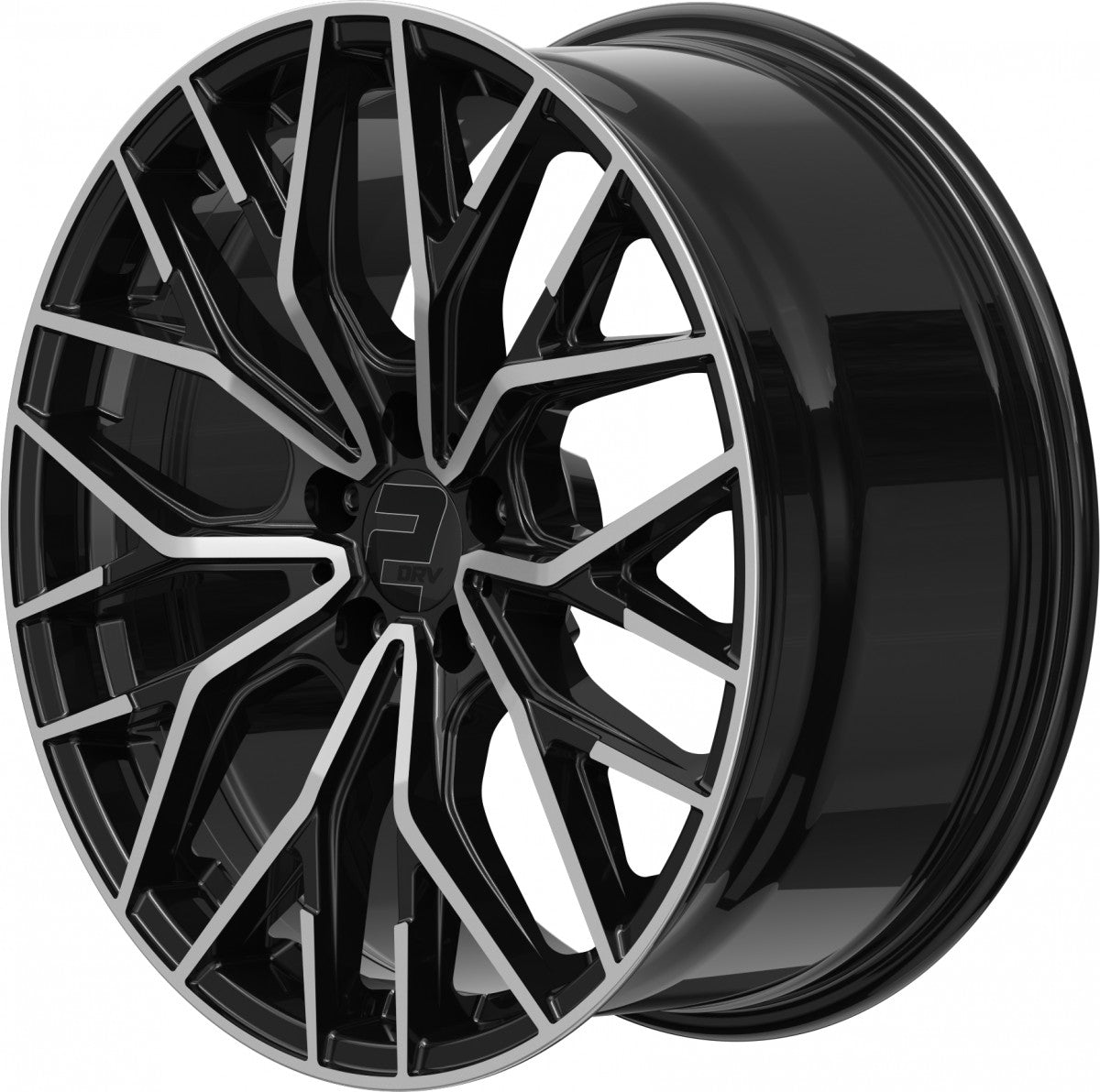 2DRV WH37 schwarz hochglanzpoliert 8.5x20 ET25 - LK5/112 ML66.6