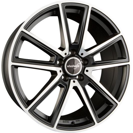 2DRV by WHEELWORLD WH30 Schwarz Matt Poliert (SP) Alufelge 8.5x19 Zoll ET45 LK 5x112 ML66.6 – Bild 2