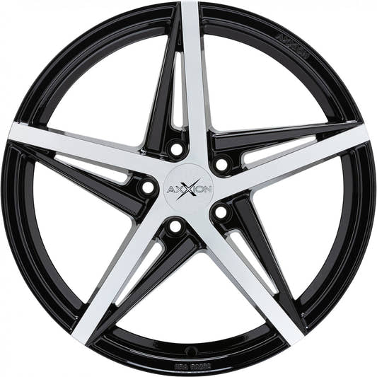 Axxion AX10 schwarz hochglanzpoliert 8.5x20 ET30 - LK5/112 ML66.6