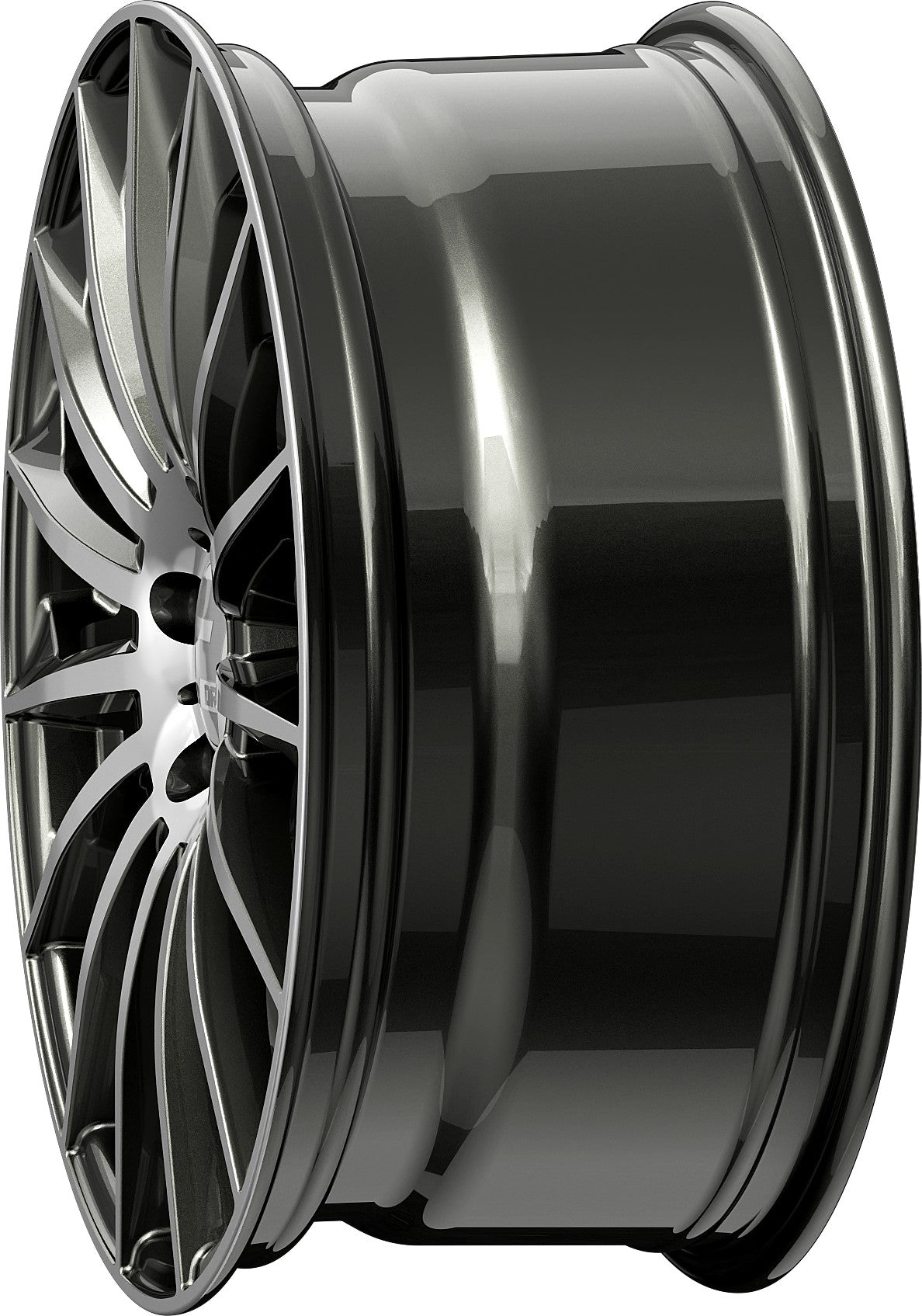 2DRV WH39 dark gunmetal hochglanzpoliert 10.5x22 ET35 - LK5/114.3 ML72.6