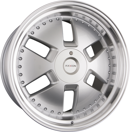 Axxion Y1 Race Silber mit poliertem Felgenbett (RS / ML+) 9x21 Zoll ET40 LK 5x112 ML66.6 – Bild 2