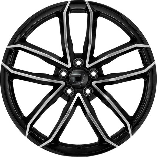 2DRV WH33 schwarz hochglanzpoliert 8.5x19 ET35 - LK5/112 ML66.6