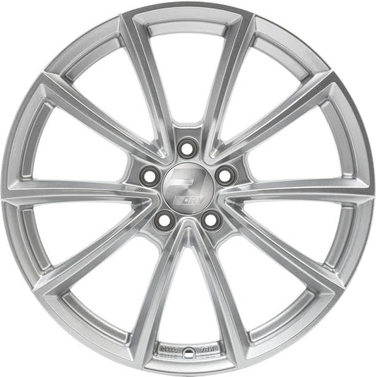 2DRV WH28 race silber lackiert Alufelge 7.5x17 Zoll ET45 LK 5x114.3 ML72.6 – Bild 2