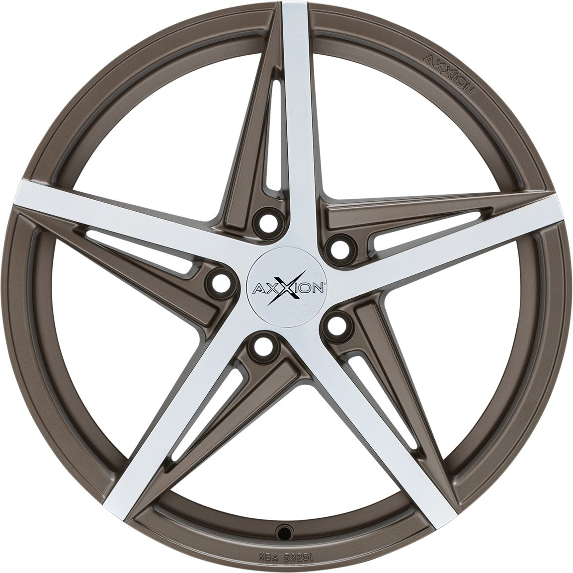 Axxion AX10 bronze matt hochglanzpoliert 8x18 ET48 - LK5/112 ML66.6