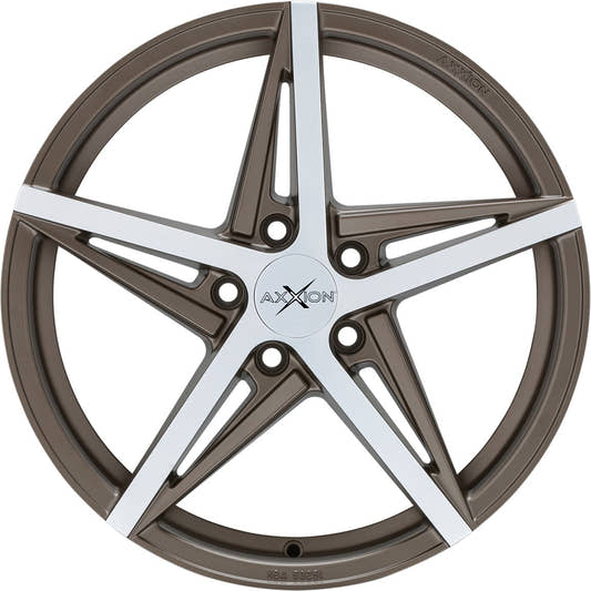 Axxion AX10 bronze matt hochglanzpoliert 8x19 ET30 - LK5/112 ML66.6