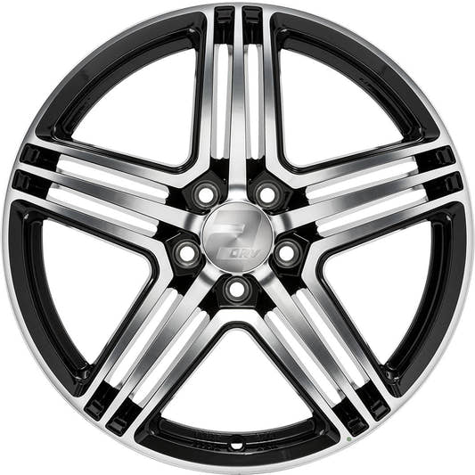2DRV WH12 schwarz hochglanzpoliert 9x20 ET35 - LK5/112 ML66.6