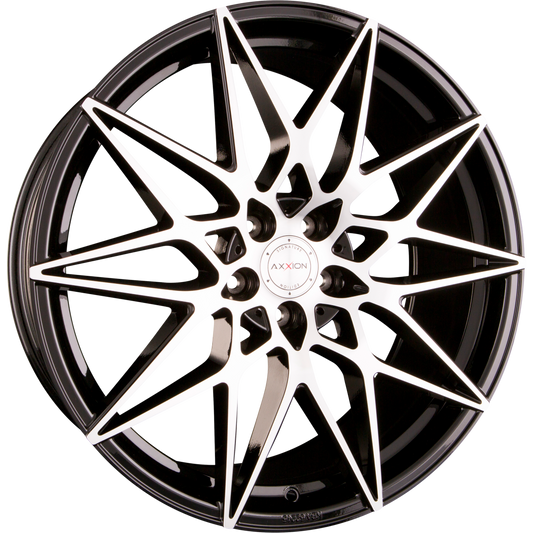 Axxion AX9 Competition Schwarz Hochglanzpoliert (SP+) Alufelge 9x20 Zoll ET35 LK 5x112 ML66.6 – Bild 2