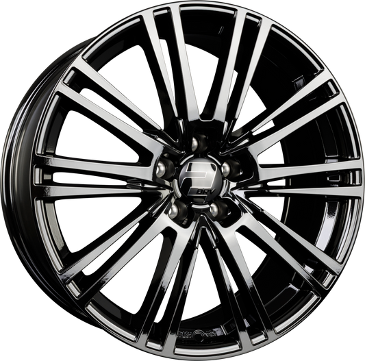 2DRV by WHEELWORLD WH18 Schwarz Glänzend Lackiert (SW+) Alufelge 9x20 Zoll ET33 LK 5x112 ML66.6 – Bild 2