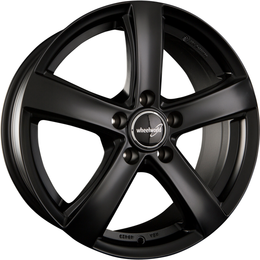 2DRV by WHEELWORLD WH24 Mattschwarz Lackiert (SW) Alufelge 7x16 Zoll ET46 LK 5x112 ML66.6 – Bild 2