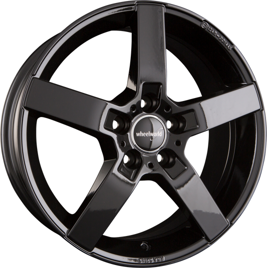 2DRV by WHEELWORLD WH31 Schwarz Glänzend Lackiert (SW+) Alufelge 8x18 Zoll ET30 LK 5x120 ML72.6 – Bild 2