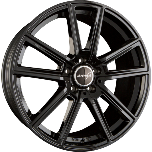 2DRV by WHEELWORLD WH30 Schwarz Glanz Lackiert (SW+) Alufelge 7.5x17 Zoll ET45 LK 5x112 ML66.6 – Bild 2