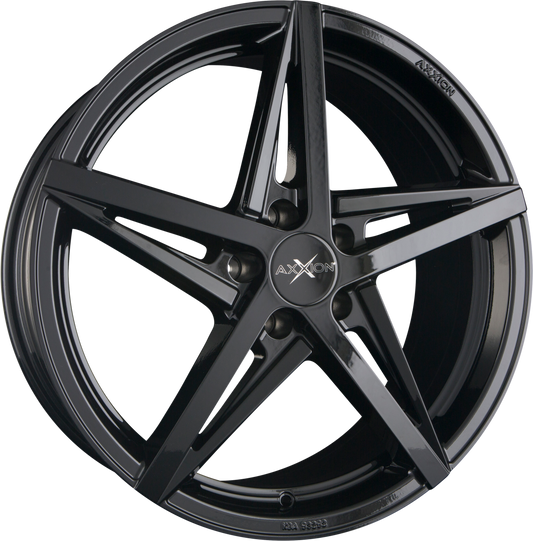 Axxion AX10 Schwarz Glänzend Lackiert (SW+) Alufelge 8.5x20 Zoll ET30 LK 5x112 ML66.6 – Bild 2