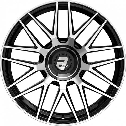 2DRV WH43 schwarz hochglanzpoliert Alufelge 9x20 Zoll ET48 LK 5x112 ML66.6 – Bild 2