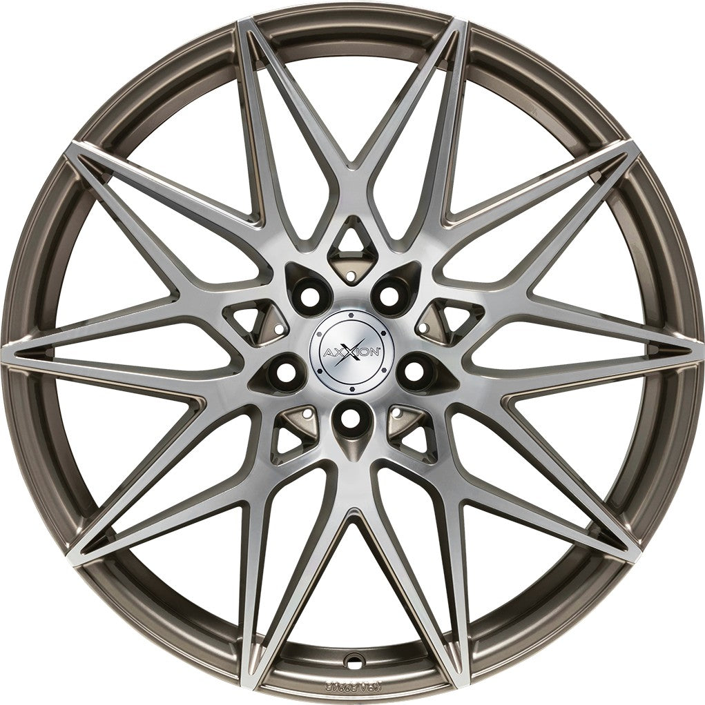 Axxion AX9 platin grau hochglanzpoliert Alufelge – Bild 2