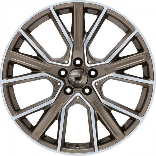 2DRV WH34 bronze matt hochglanzpoliert 8x19 ET30 - LK5/112 ML66.6