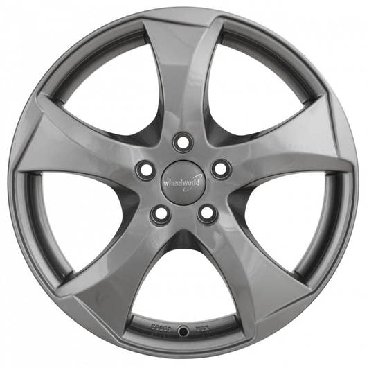 Wheelworld WH22 daytona grau lackiert Alufelge 6.5x16 Zoll ET50 LK 5x112 ML57.1 – Bild 2
