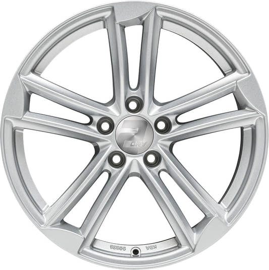 2DRV WH27 race silber lackiert 8.5x19 ET45 - LK5/112 ML66.6