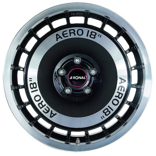 Ronal R50 Aero schwarz-frontkopiert Alufelge 7.5x16 Zoll ET38 LK 4x100 ML68 – Bild 2