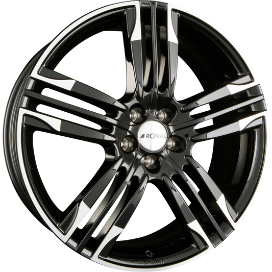 Ronal R58 Schwarz-Hornkopiert Alufelge 8x20 Zoll ET40 LK 5x105 ML56.6 – Bild 2