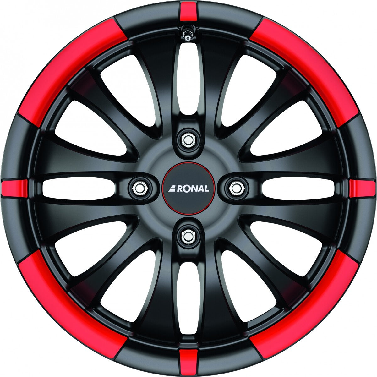 Ronal R59 jetblack matt-red rim Alufelge – Bild 3