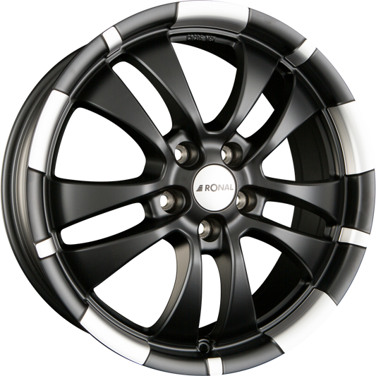 Ronal R59 Jetblack-Matt-Hornkopiert Alufelge 7.5x18 Zoll ET35 LK 5x120 ML72.5 – Bild 2