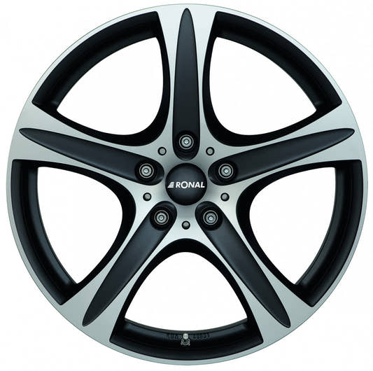 Ronal R55 SUV mattschwarz-frontkopiert Alufelge 8.5x18 Zoll ET45 LK 5x112 ML76 – Bild 2
